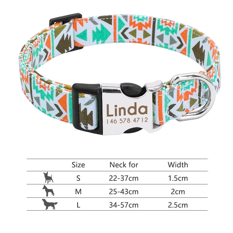 Personalised Name Collar for Dogs & Cats
