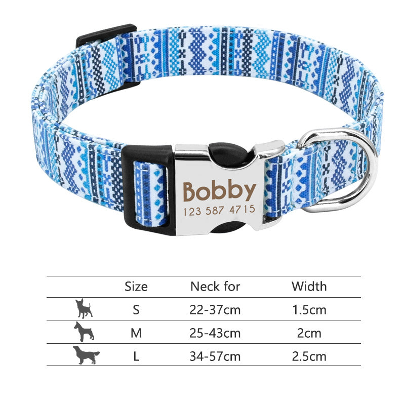 Personalised Name Collar for Dogs & Cats