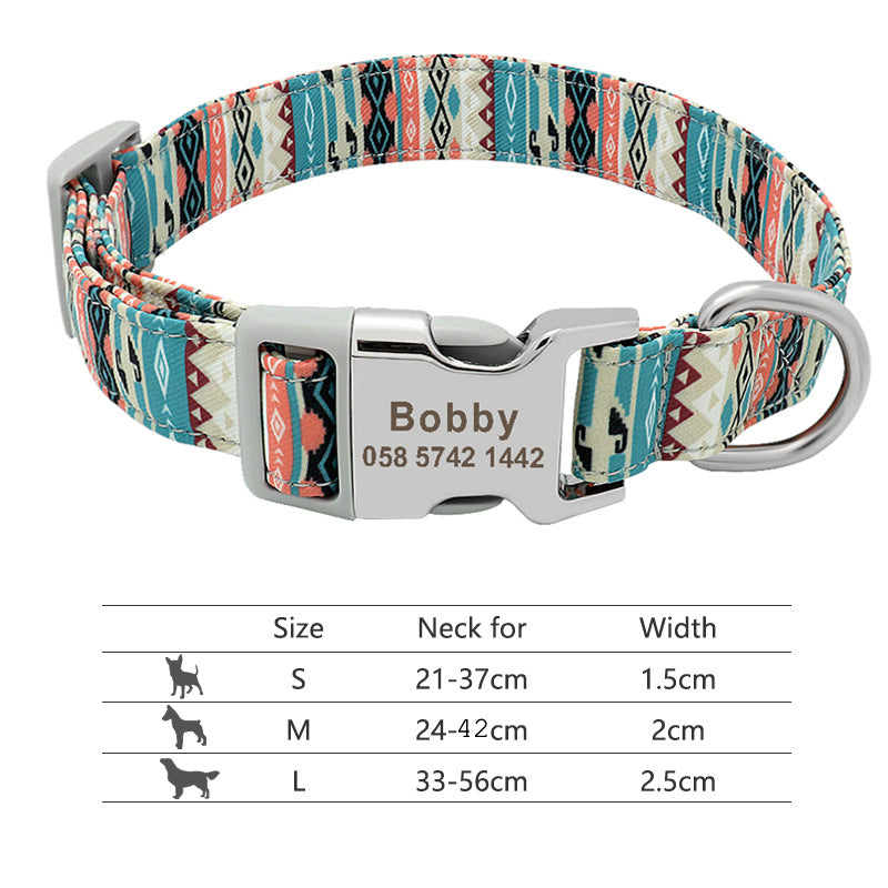 Personalised Name Collar for Dogs & Cats