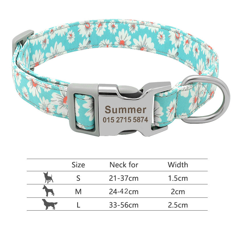 Personalised Name Collar for Dogs & Cats