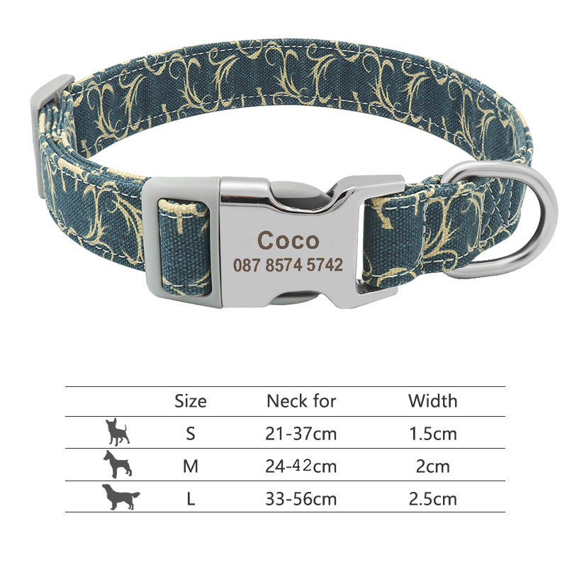 Personalised Name Collar for Dogs & Cats