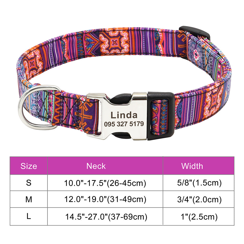 Personalised Name Collar for Dogs & Cats