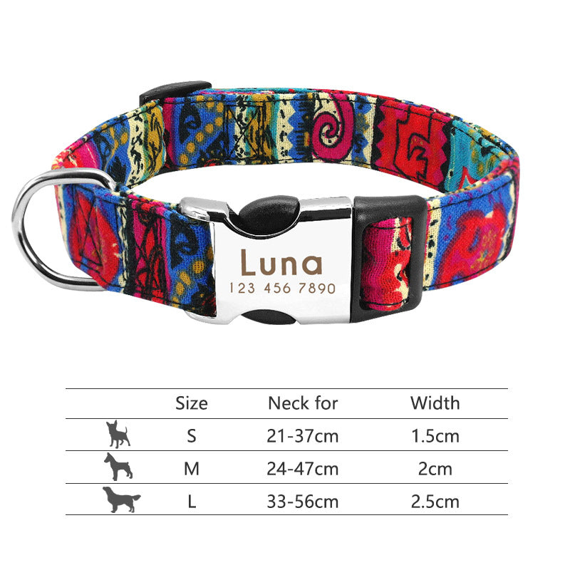 Personalised Name Collar for Dogs & Cats