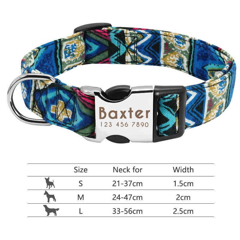 Personalised Name Collar for Dogs & Cats