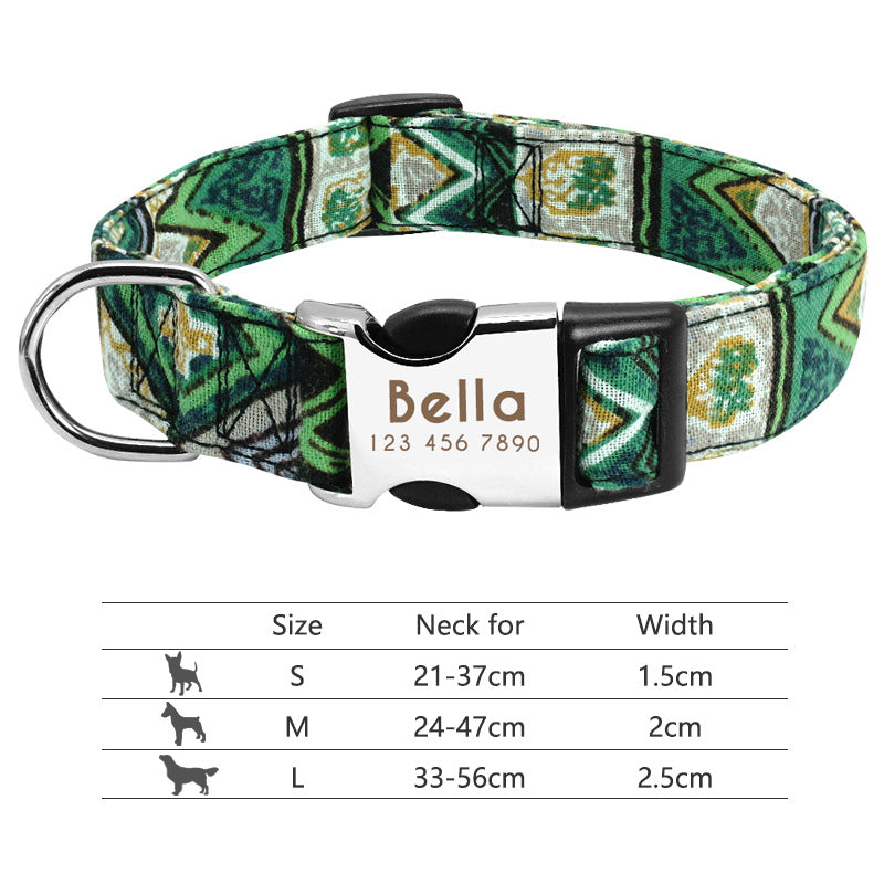 Personalised Name Collar for Dogs & Cats