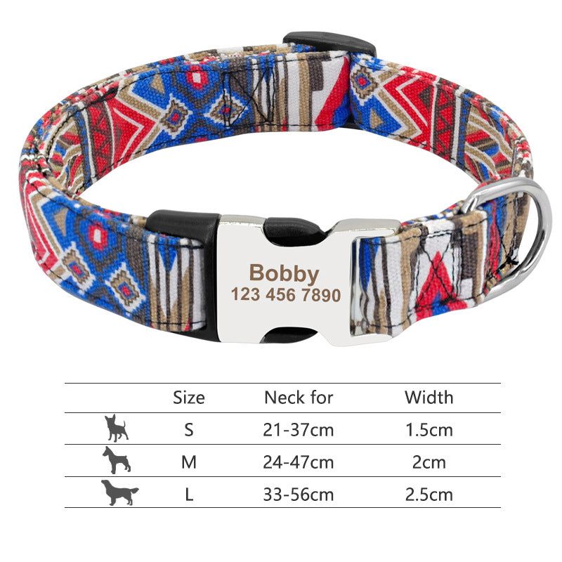 Personalised Name Collar for Dogs & Cats