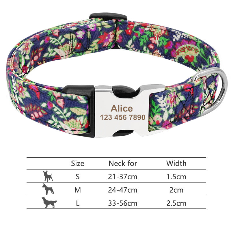 Personalised Name Collar for Dogs & Cats