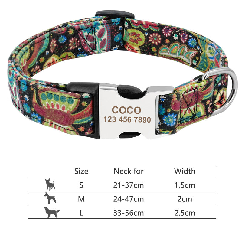 Personalised Name Collar for Dogs & Cats