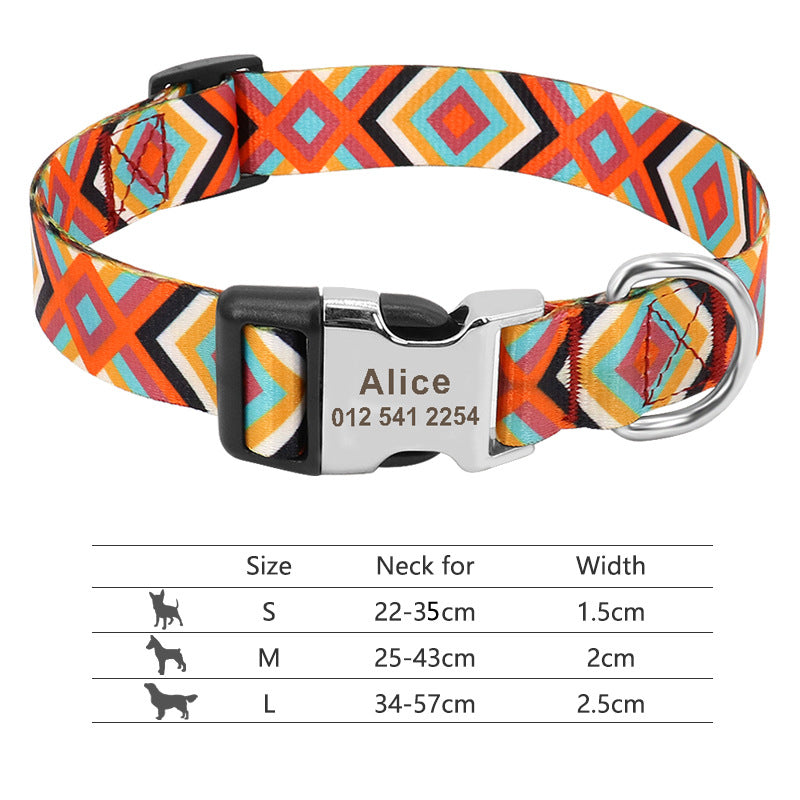 Personalised Name Collar for Dogs & Cats