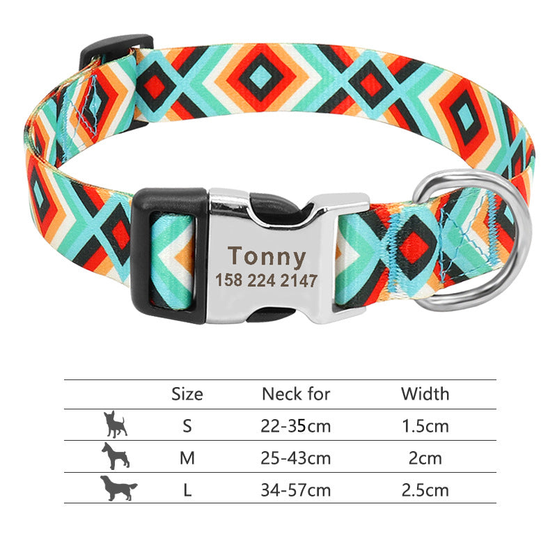 Personalised Name Collar for Dogs & Cats