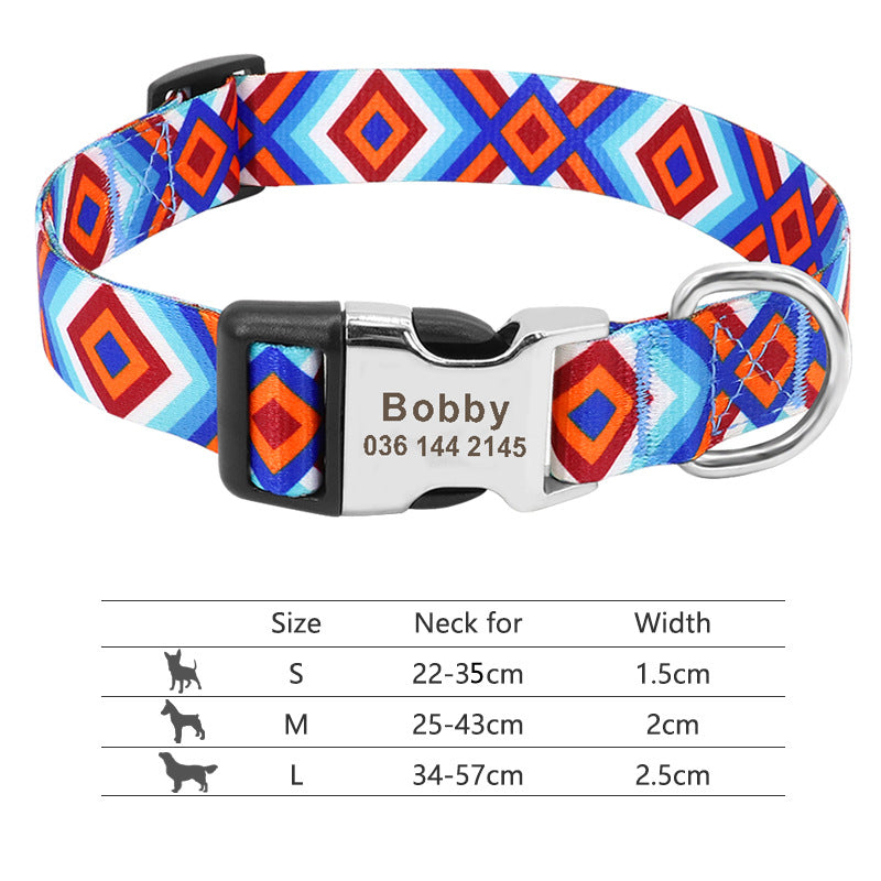 Personalised Name Collar for Dogs & Cats