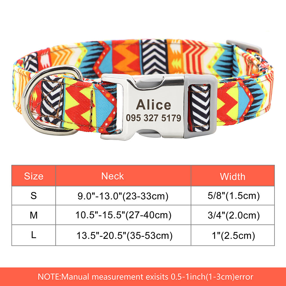 Personalised Name Collar for Dogs & Cats
