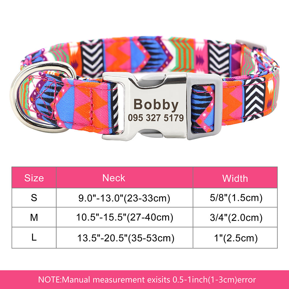 Personalised Name Collar for Dogs & Cats