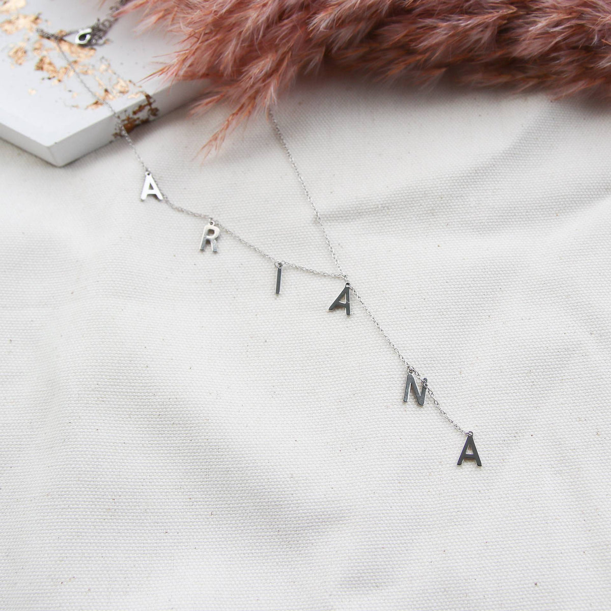 Bubble Letter Name Necklace