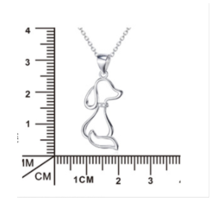 925 Sterling Silver Dog Necklace