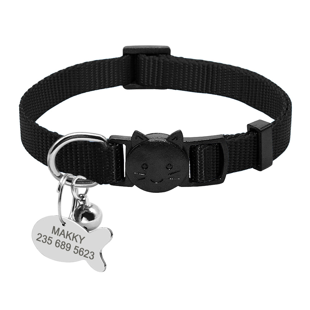 Breakaway Cat Collar with Engraved ID Tag