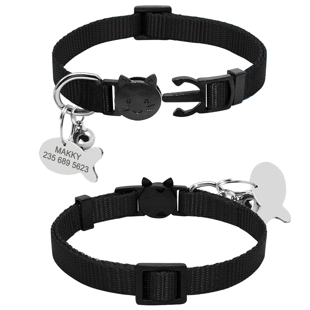 Breakaway Cat Collar with Engraved ID Tag