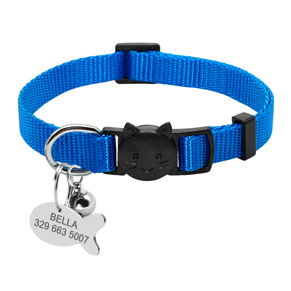 Breakaway Cat Collar with Engraved ID Tag