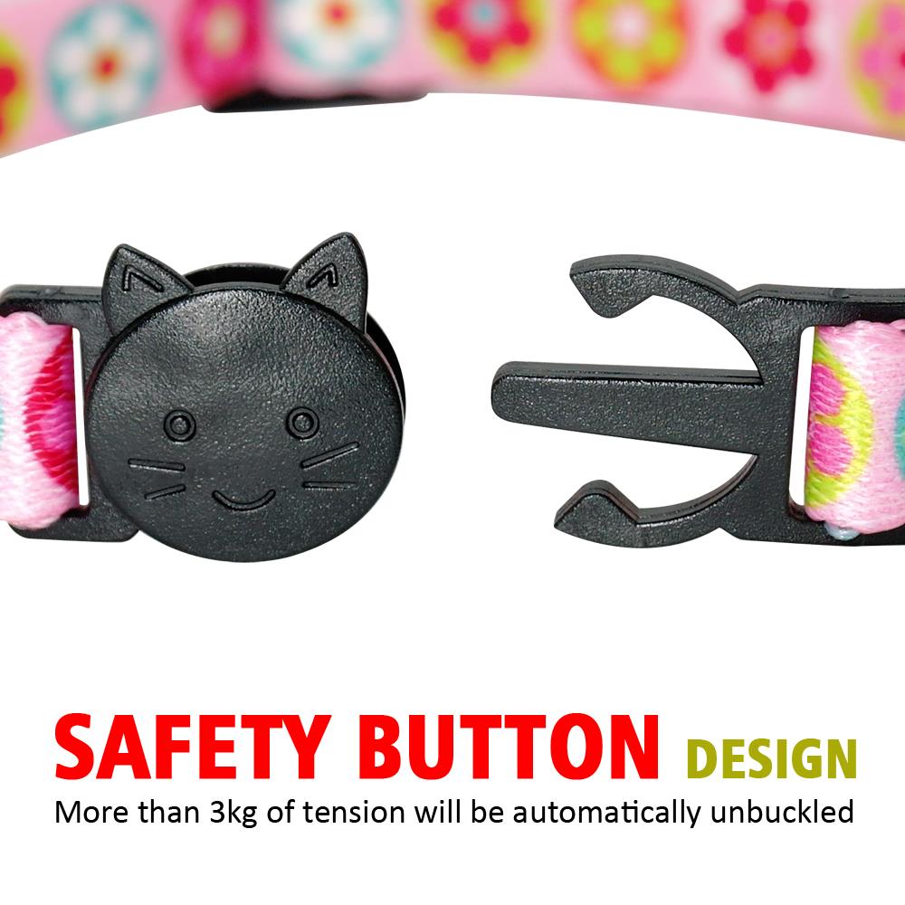 Breakaway Cat Collar with Engraved ID Tag