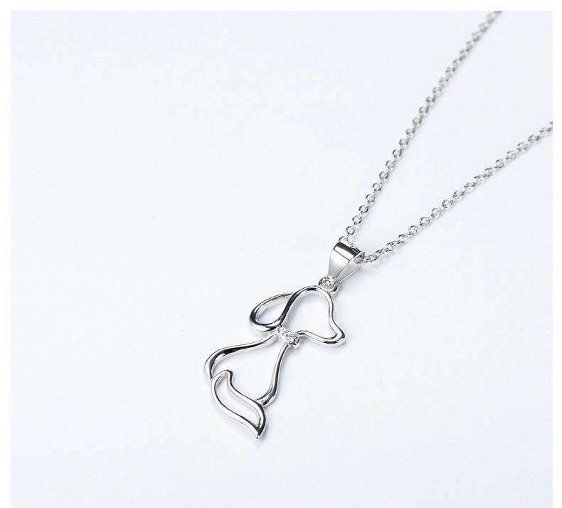 925 Sterling Silver Dog Necklace